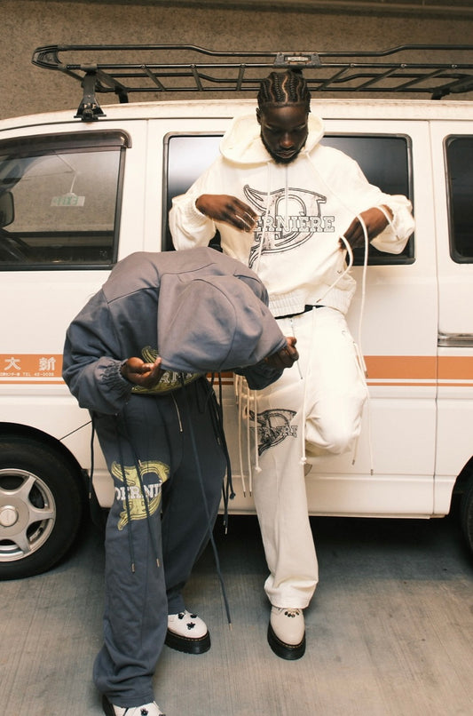 "MONOCHROME" DRAWCORDS HOODIE