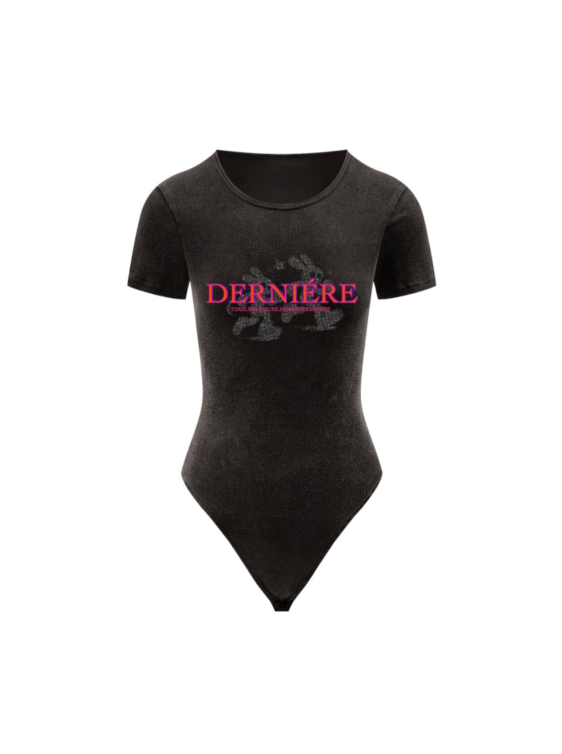"HAWAIIAN" RUNNER RIBBED SHORT SLEEVE BODYSUIT